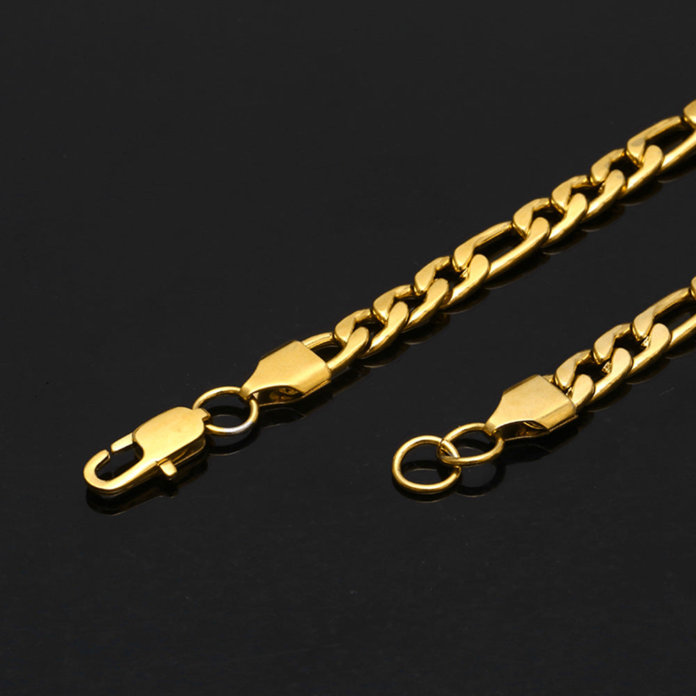 Figaro Chain in Stainless Steel view 2
