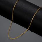 O-Link Chain Necklace in Titanium Steel view 4