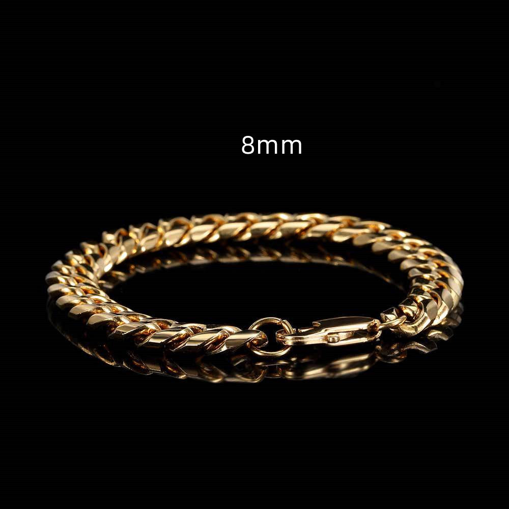Cuban Link Bracelet in Stainless Steel view 2