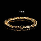Cuban Link Bracelet in Stainless Steel view 2