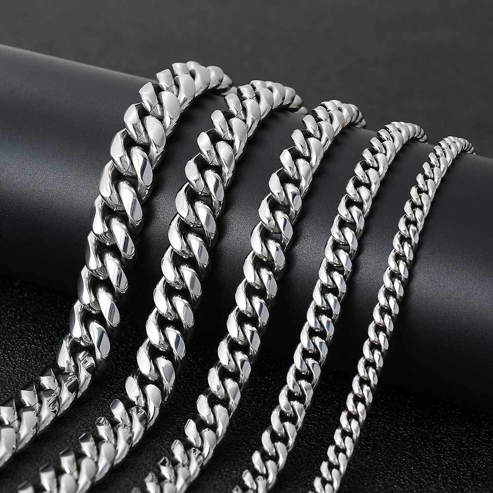 Heavy Curb Chain Necklace view 4
