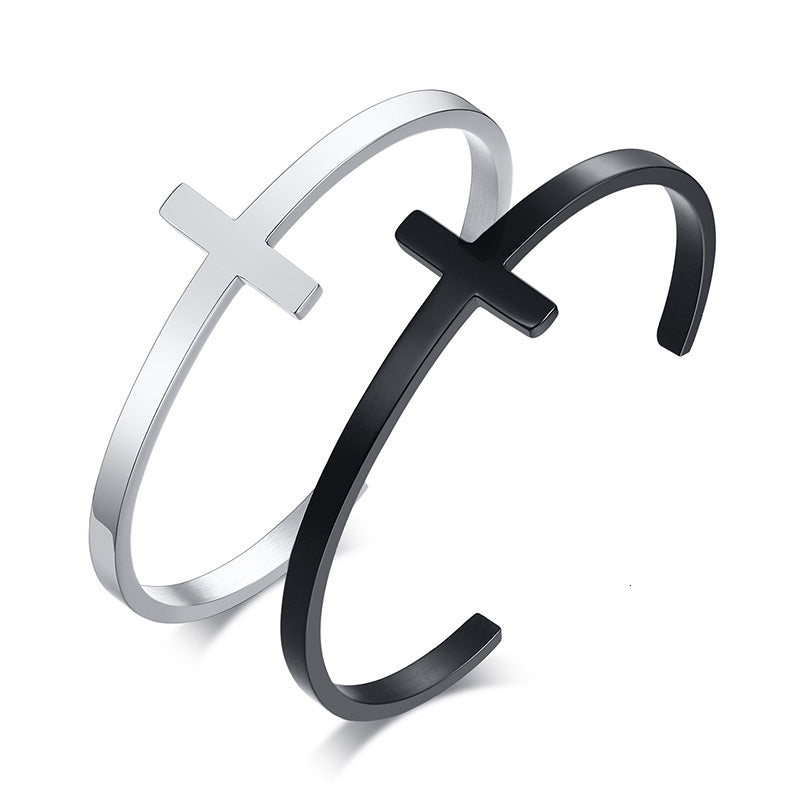 Cross Motif Cuff Bracelet view 8