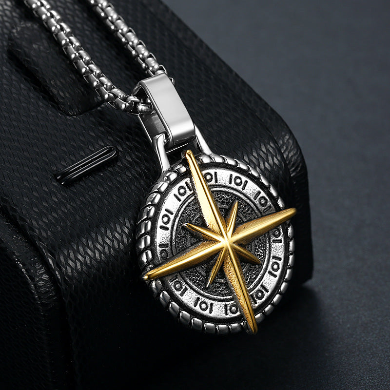 Compass Pendant Necklace view 7