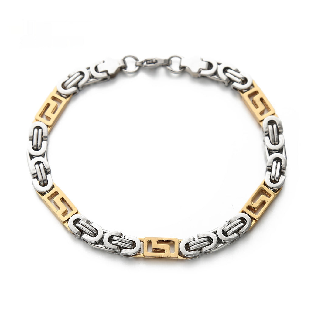 Geometric Link Byzantine Bracelet view 5
