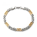 Geometric Link Byzantine Bracelet view 5