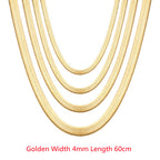 Flat Snake Chain Necklace view 44