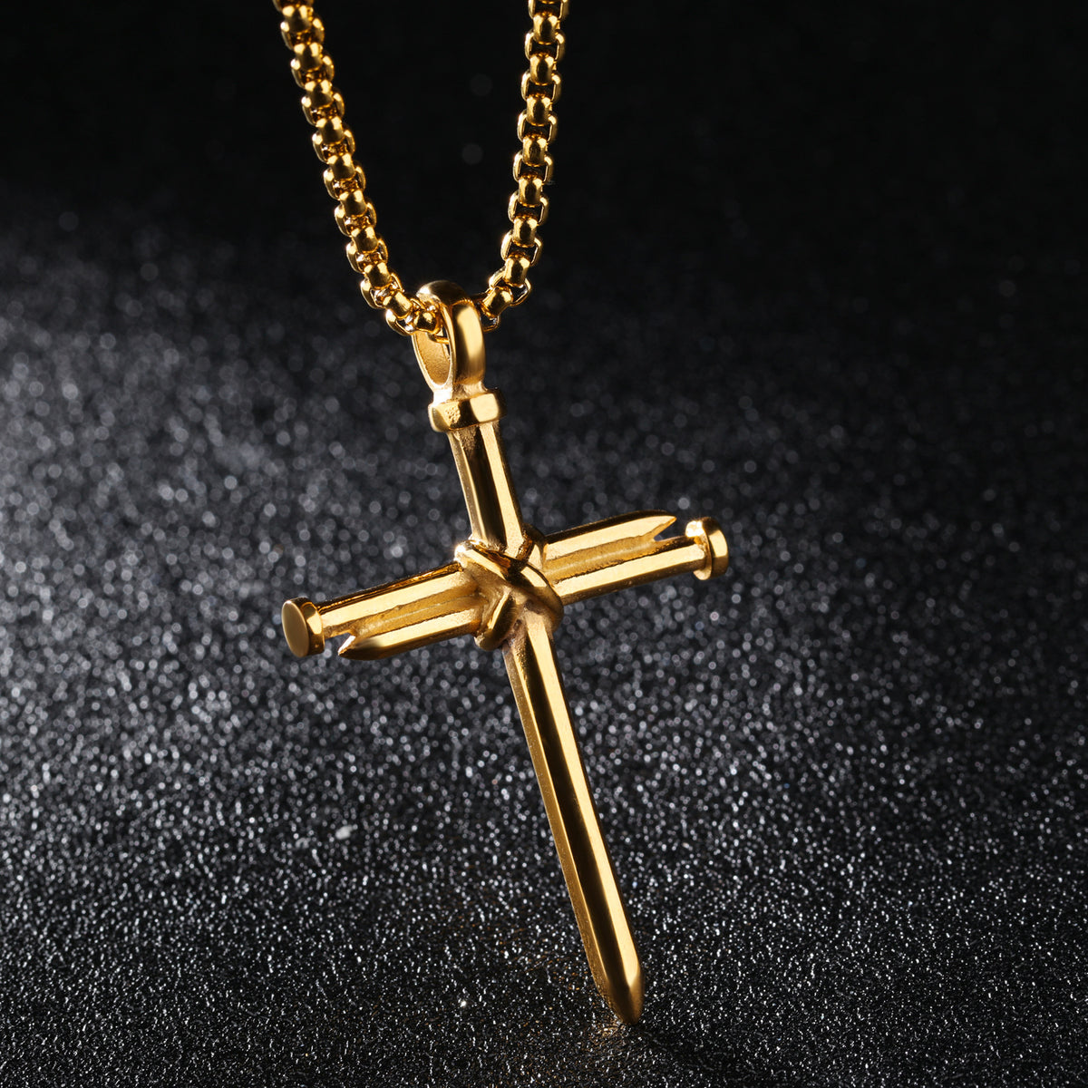 Nail Cross Pendant Necklace view 5