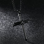 Nail Cross Pendant Necklace view 4