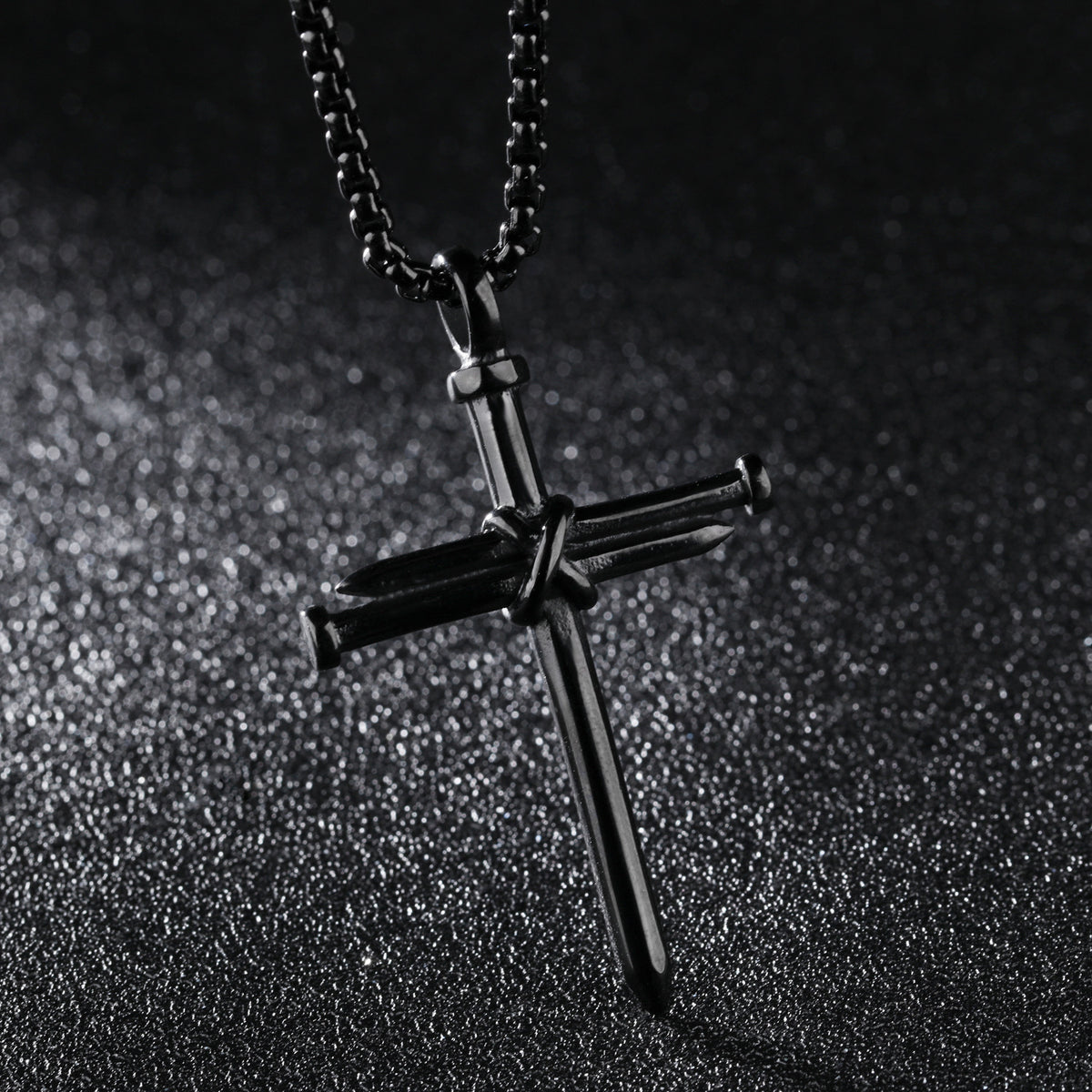 Nail Cross Pendant Necklace view 4