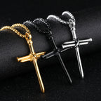 Nail Cross Pendant Necklace view 7