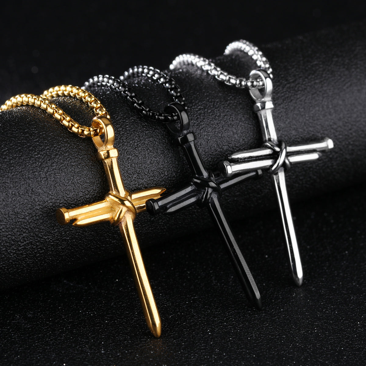 Nail Cross Pendant Necklace view 7