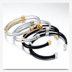 Cable Cuff Bracelet view 2