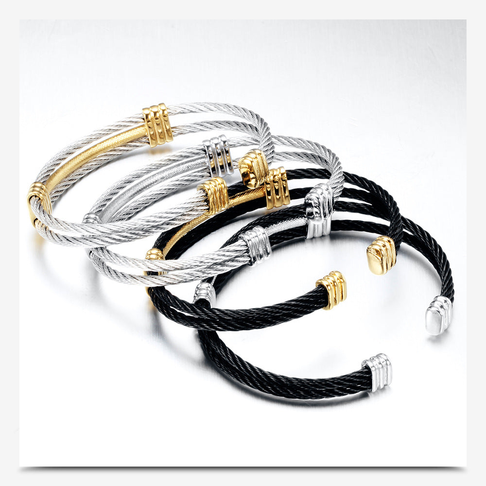 Cable Cuff Bracelet view 2