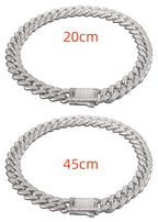 Cuban Link Chain with Pave Clasp view 25