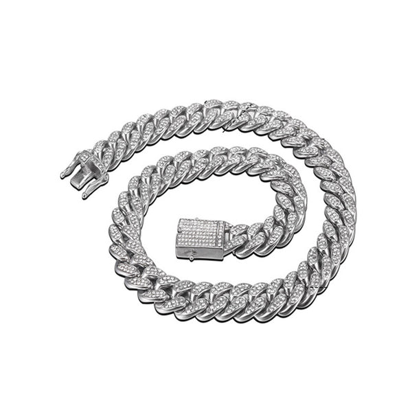 Cuban Link Chain with Cubic Zirconia view 5