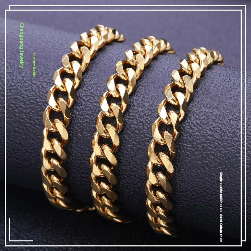 Cuban Link Chain Necklace view 2