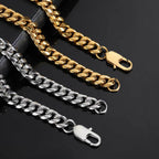 Cuban Link Bracelet in Stainless Steel view 9
