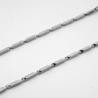 Geometric Link Chain in Stainless Steel view 3
