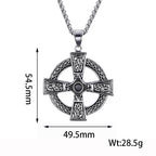 Celtic Knot Cross Pendant Necklace view 6