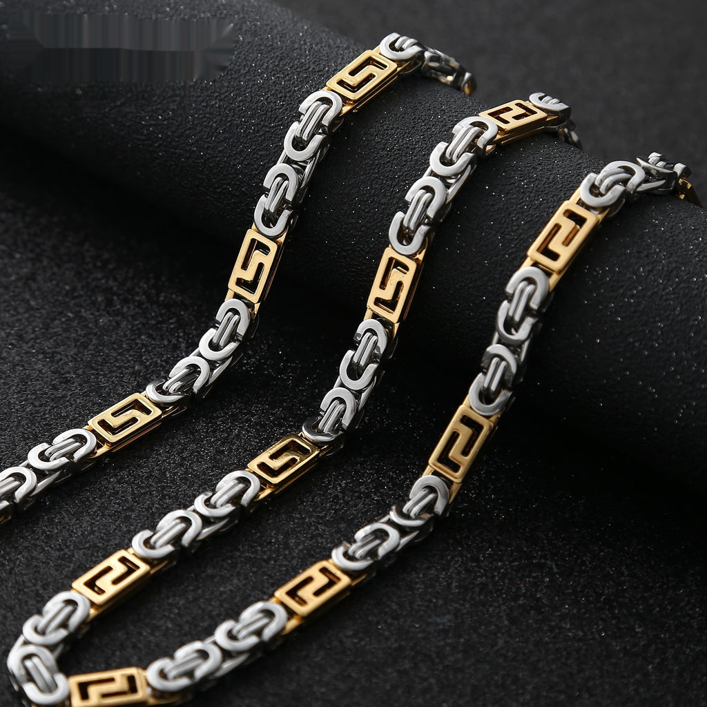 Geometric Link Byzantine Bracelet view 6
