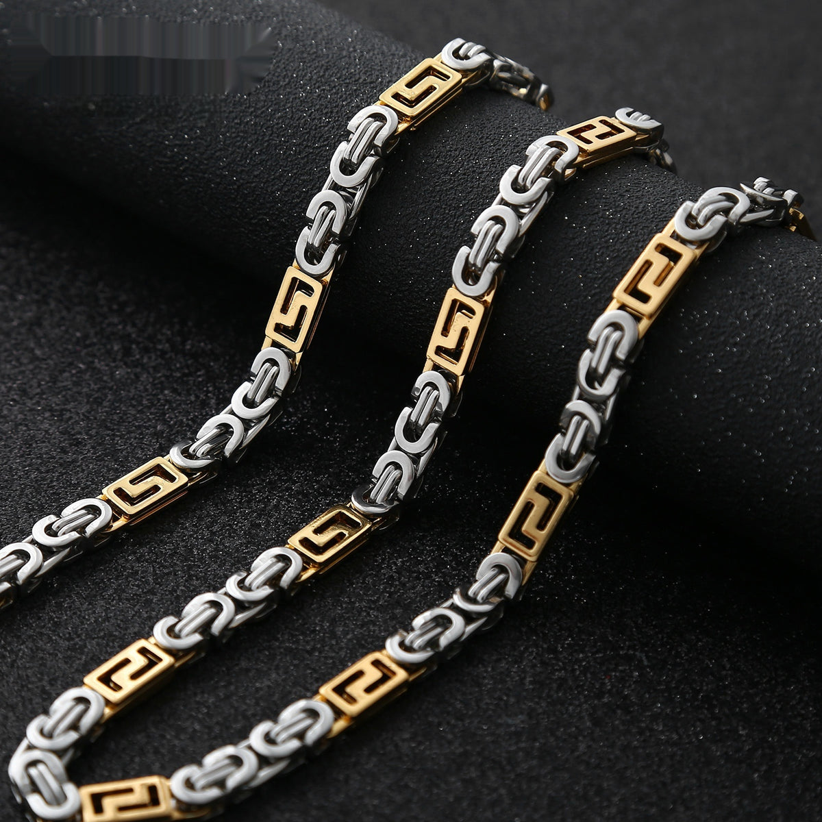 Geometric Link Byzantine Bracelet view 6