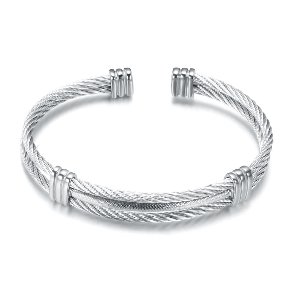 Cable Cuff Bracelet view 5