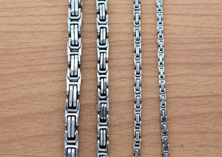 Byzantine Chain in Stainless Steel view 2