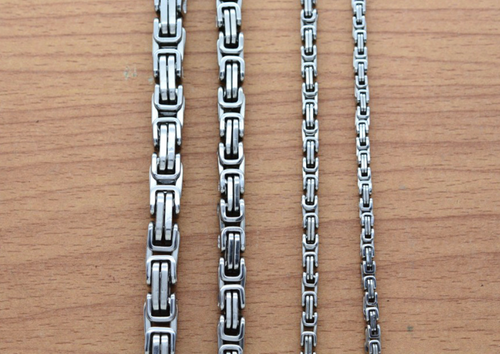 Byzantine Chain in Stainless Steel view 2