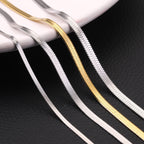 Flat Snake Chain Necklace