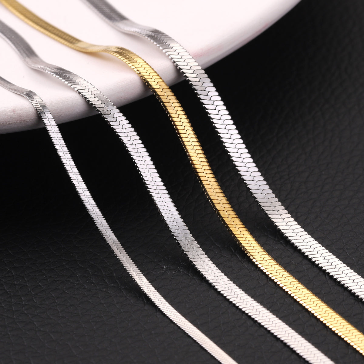 Flat Snake Chain Necklace