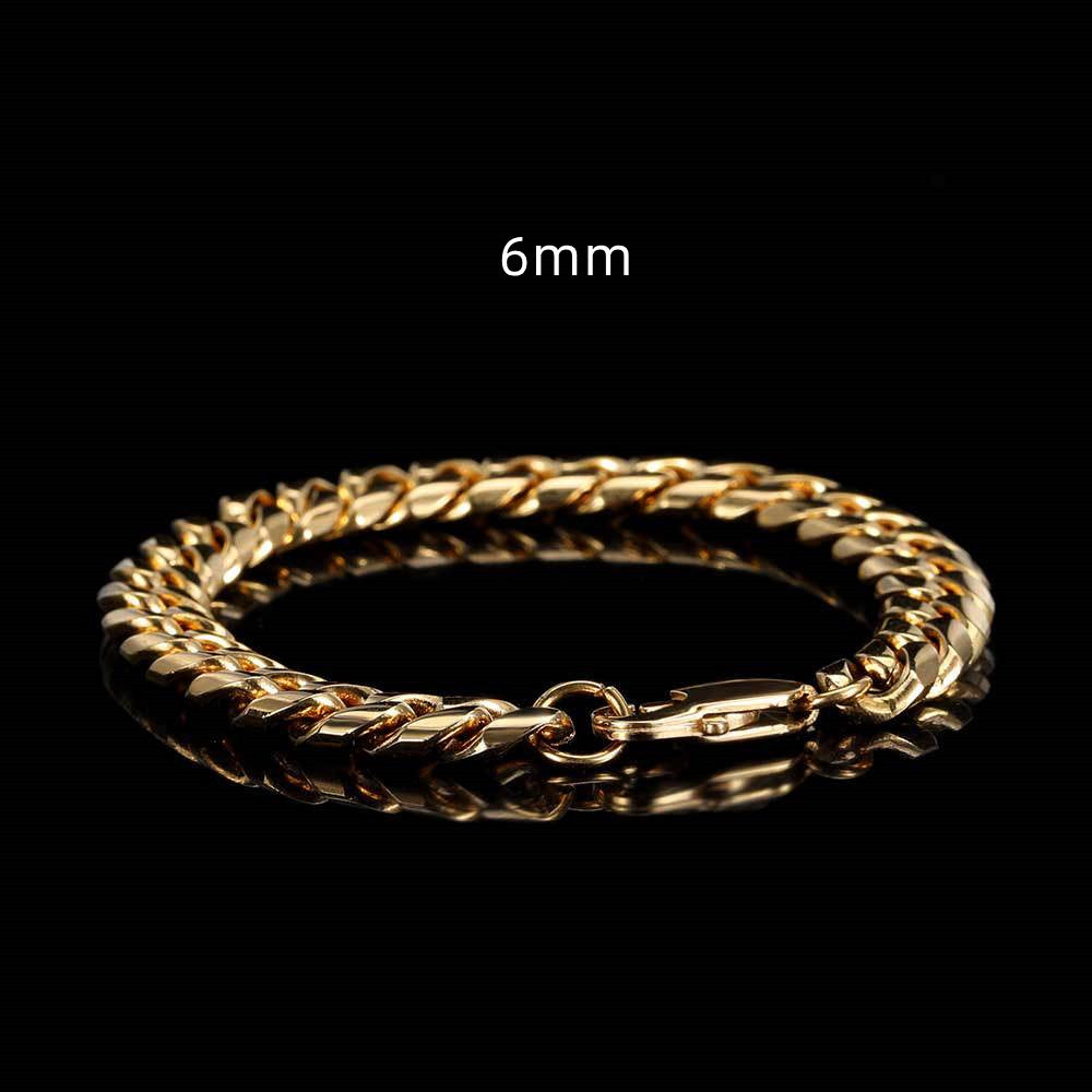 Cuban Link Bracelet in Stainless Steel view 12