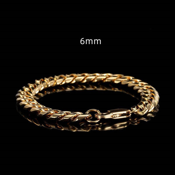 Cuban Link Bracelet in Stainless Steel view 12
