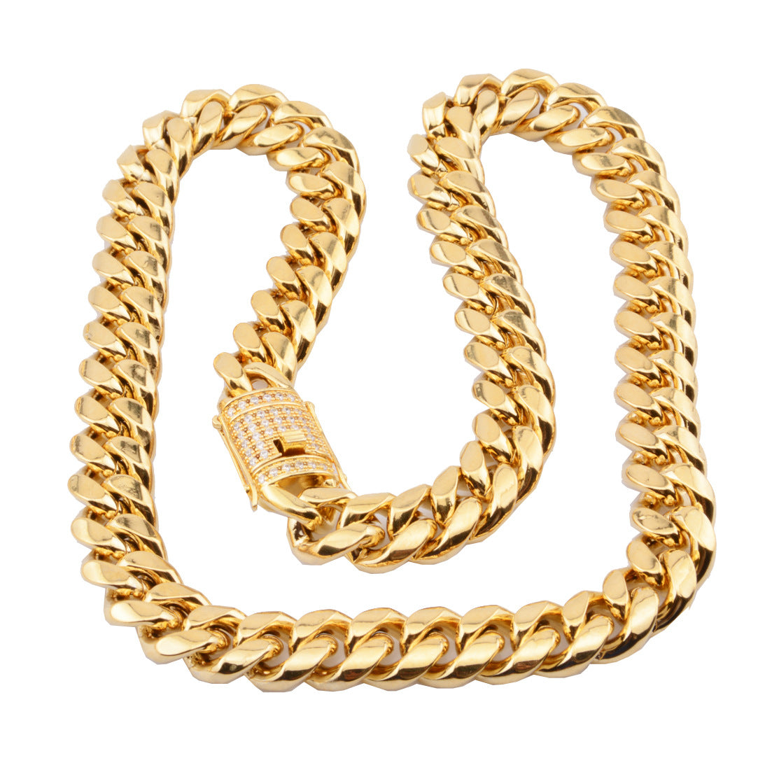 Gold-Tone Cuban Link Chain view 3