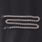 Wheat Link Chain in Titanium Steel view 6