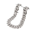 Cuban Link Chain with Pave Clasp view 15