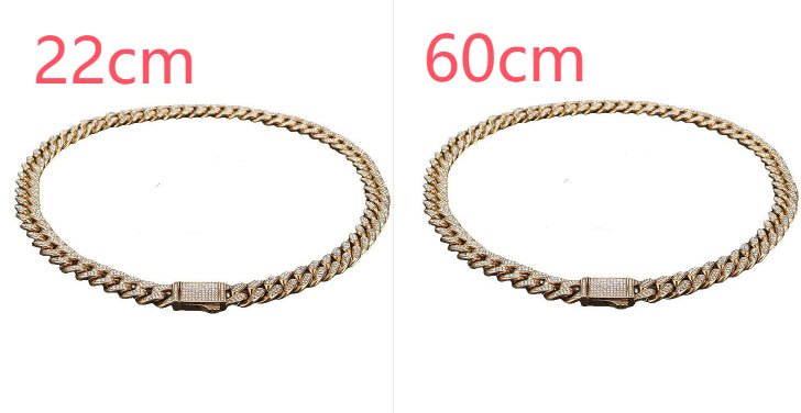 Cuban Link Chain with Pave Clasp view 16