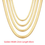 Flat Snake Chain Necklace view 36