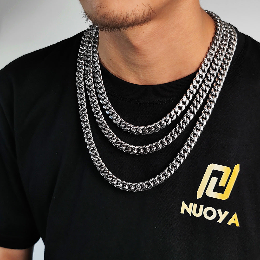 Heavy Curb Chain Necklace view 2