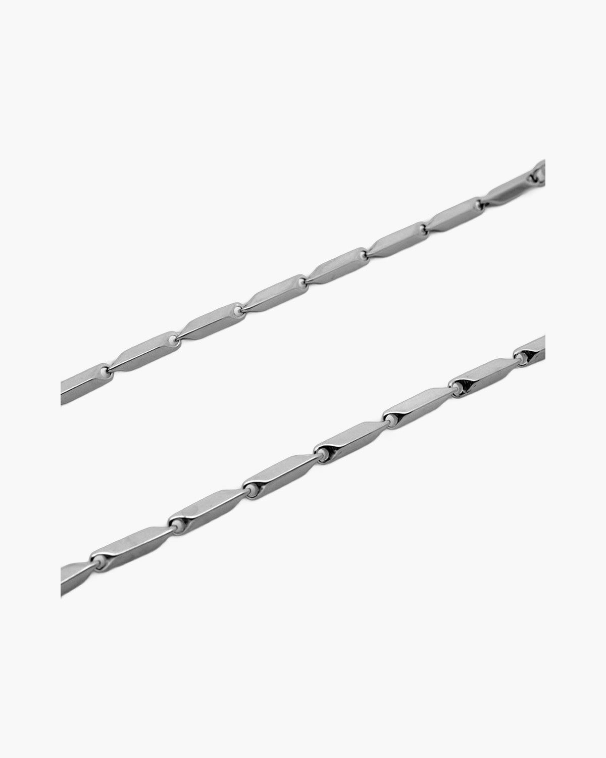 Geometric Link Chain in Stainless Steel view 3