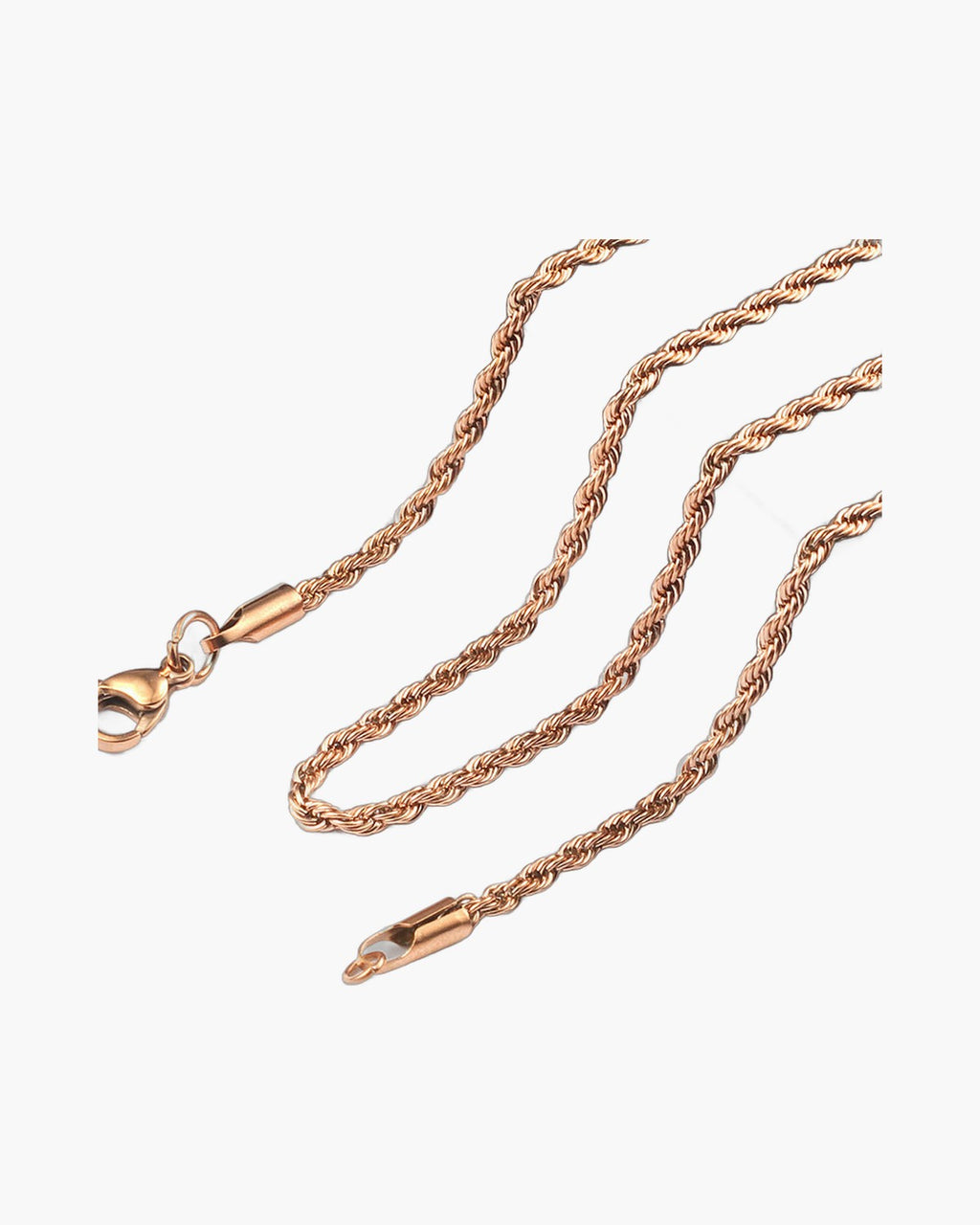 Rope Chain in Gold-Tone Titanium Steel view 4