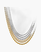 Rope Chain Necklace in Stainless Steel view 4