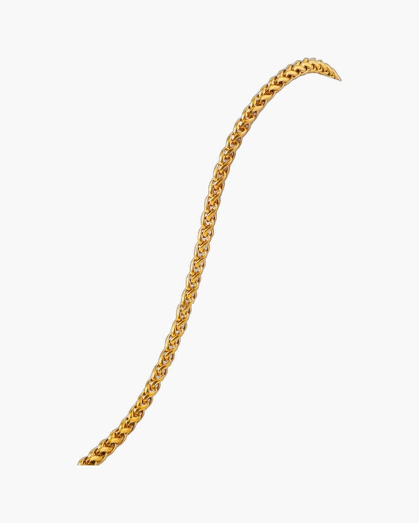 Wheat Link Chain in Titanium Steel