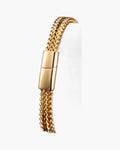 Wheat Link Bracelet with Magnetic Clasp