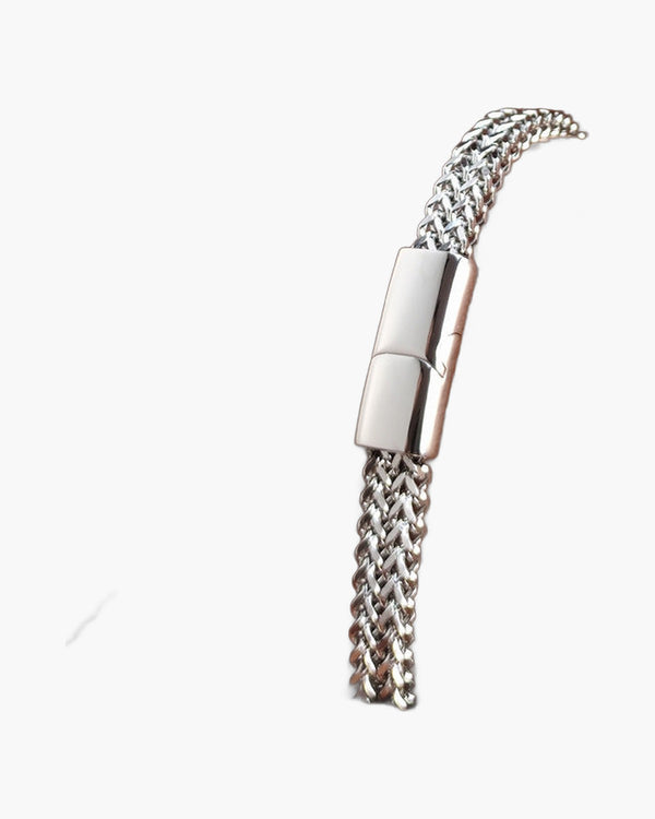 Wheat Link Bracelet with Magnetic Clasp view 2