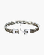 Wheat Link Bracelet in Stainless Steel