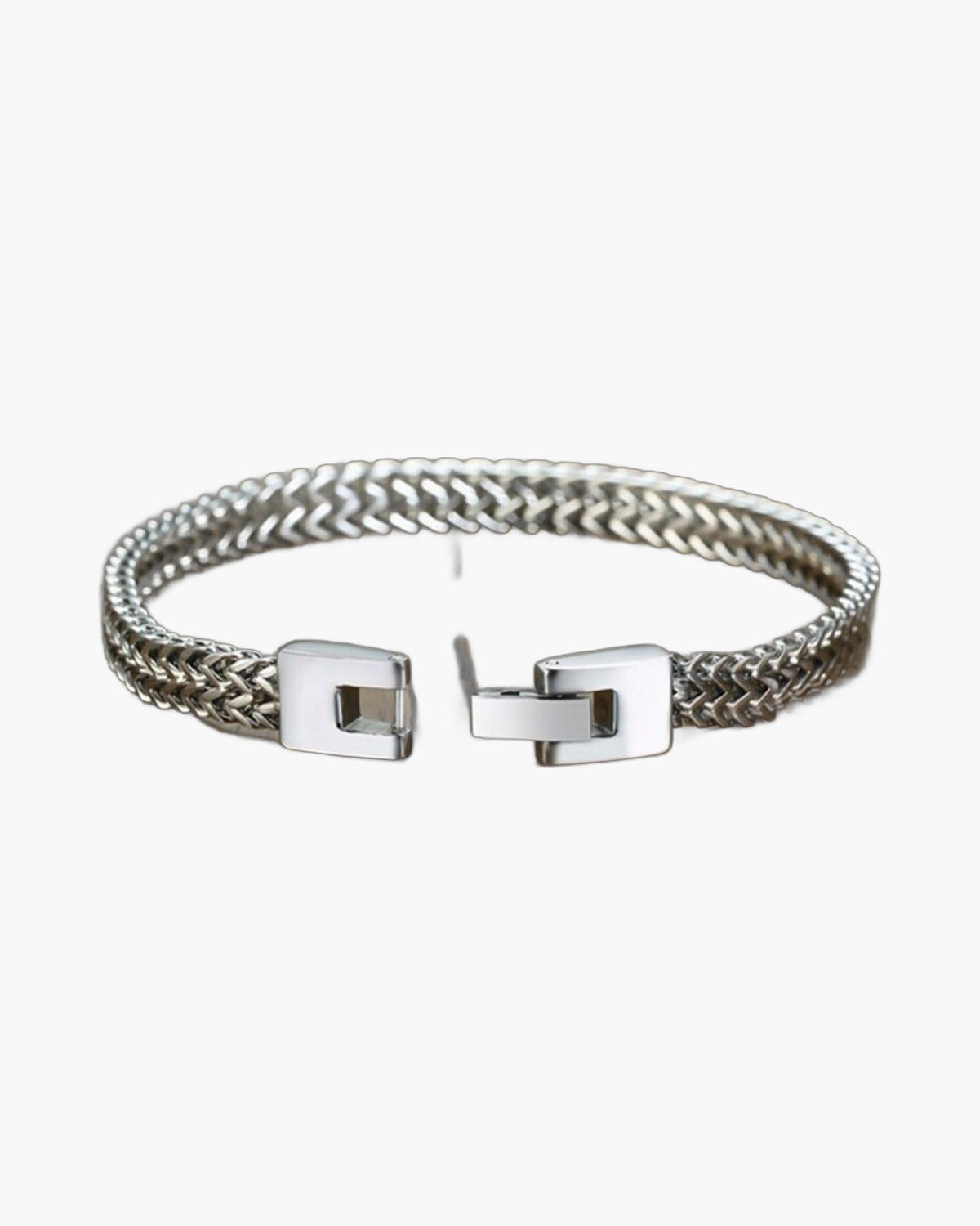 Wheat Link Bracelet in Stainless Steel