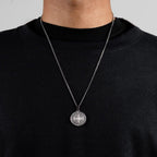 Compass Pendant Rope Chain Necklace view 11