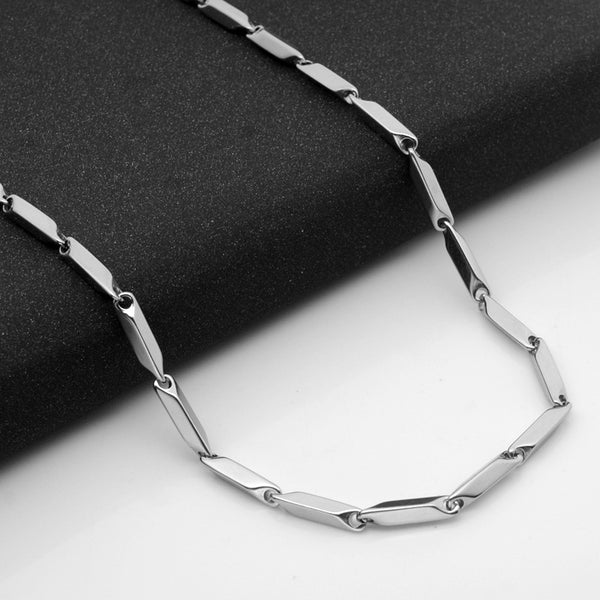 Geometric Link Chain in Stainless Steel view 7