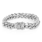 Cuban Link Chain Bracelet with Box Clasp view 9