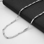 Geometric Link Chain in Stainless Steel view 6